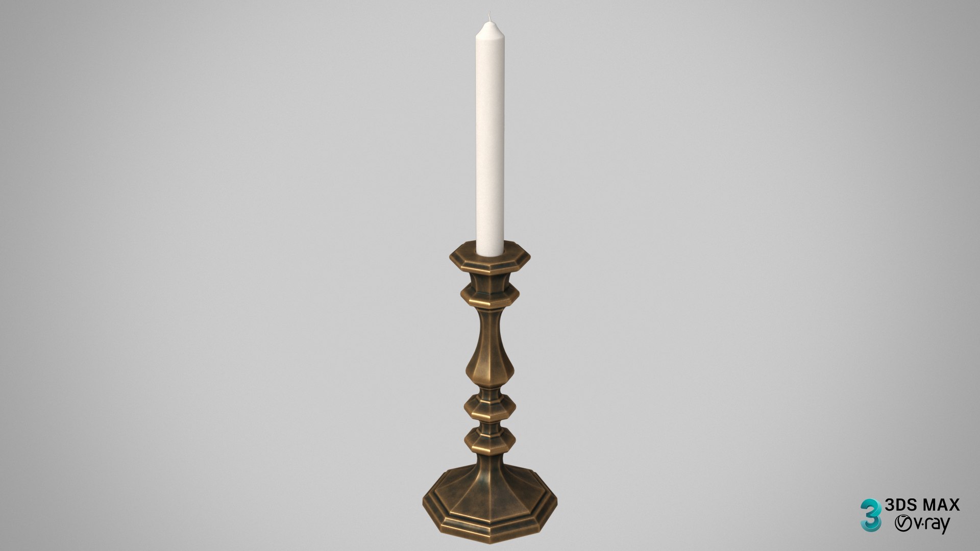 Bronze candelabra 3D model TurboSquid 2000200