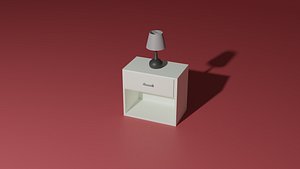 Night stand with a lamp