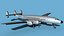 3D Lockheed L1649 Star Liner V00 Bare Metal