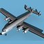 3D Lockheed L1649 Star Liner V00 Bare Metal