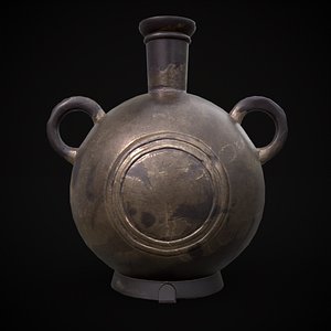3D Golden Pottery