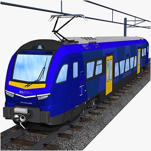 stadler rs zero - battery powered single car passenger train 3D