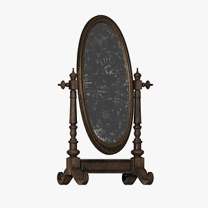 3D Old Vintage Mirror