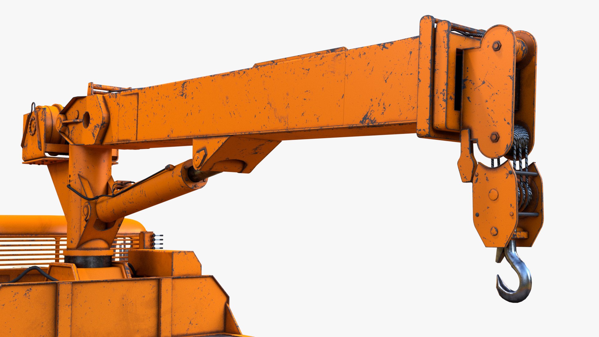 3D Dirt Loader And Dirt Excavator And Old Crane 8K PBR Textures Model - TurboSquid 2105667