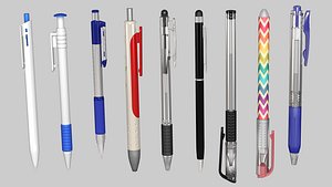 Pen Collection 3D model