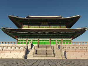 Gyeongbokgung Palace - Geunjeongjeon 3D 3D model