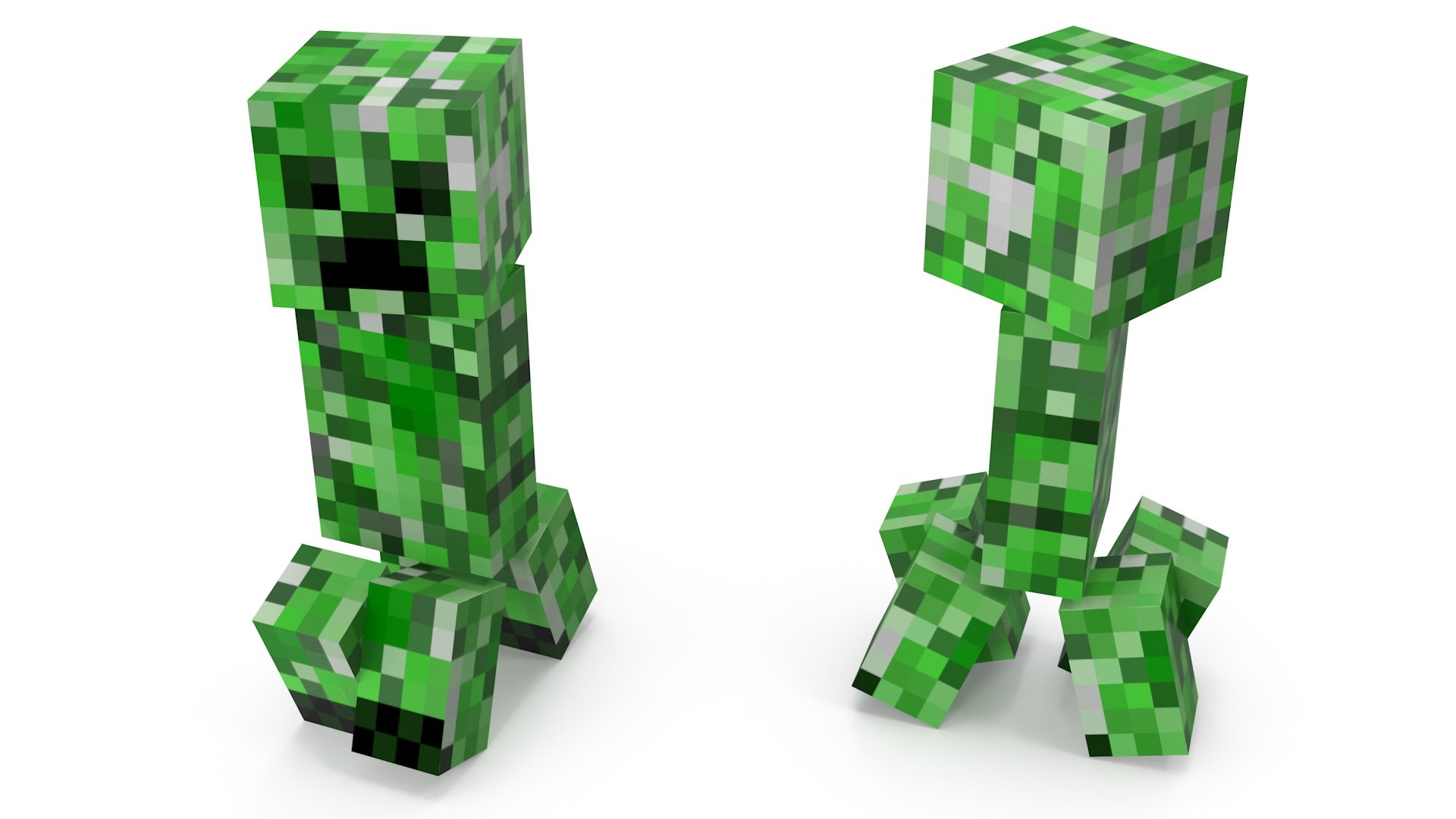 Minecraft Creeper Character model https://p.turbosquid.com/ts-thumb/8N/pyfLb1/JC/minecraftcreepercharactervray3dmodel007/jpg/1728896992/1920x1080/fit_q87/b1132a43dfd3e6fec7f201a2e42f1556787aa6df/minecraftcreepercharactervray3dmodel007.jpg