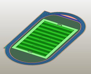 soccer field  athletics track