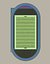 3D soccer field  athletics track model