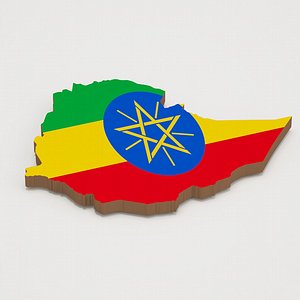 Ethiopia 3D Map model