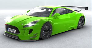 3D generic sports car gt