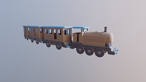 WOODEN LITTLE TRAIN and CARRIAGES BUNDLE - RogueFilmProductions