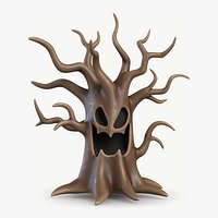 Cartoon Spooky Tree 1