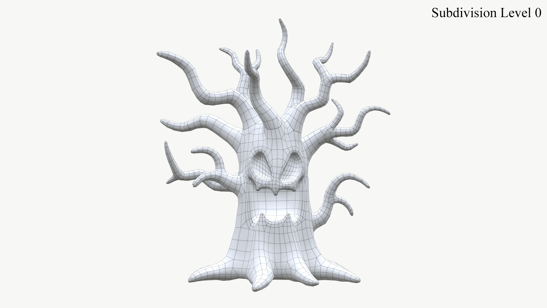 Cartoon Spooky Tree 1 3D model https://p.turbosquid.com/ts-thumb/8O/1jWH9m/xF/turntable_sds0_wire/jpg/1791057850/1920x1080/turn_fit_q99/5c05fa251a1b0b3e91e57b9db6f3cfb6b5463673/turntable_sds0_wire-1.jpg