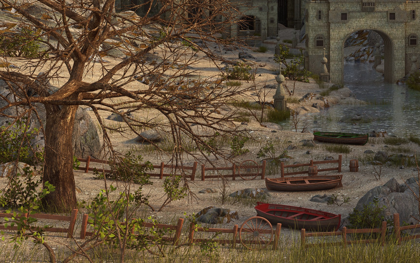 3D river castle fantasy model https://p.turbosquid.com/ts-thumb/8O/40ex63/iemhkd5t/medieval5/jpg/1553781258/1920x1080/fit_q87/65f1236580dce2fc401e1baf29a80fdf21c387c6/medieval5.jpg