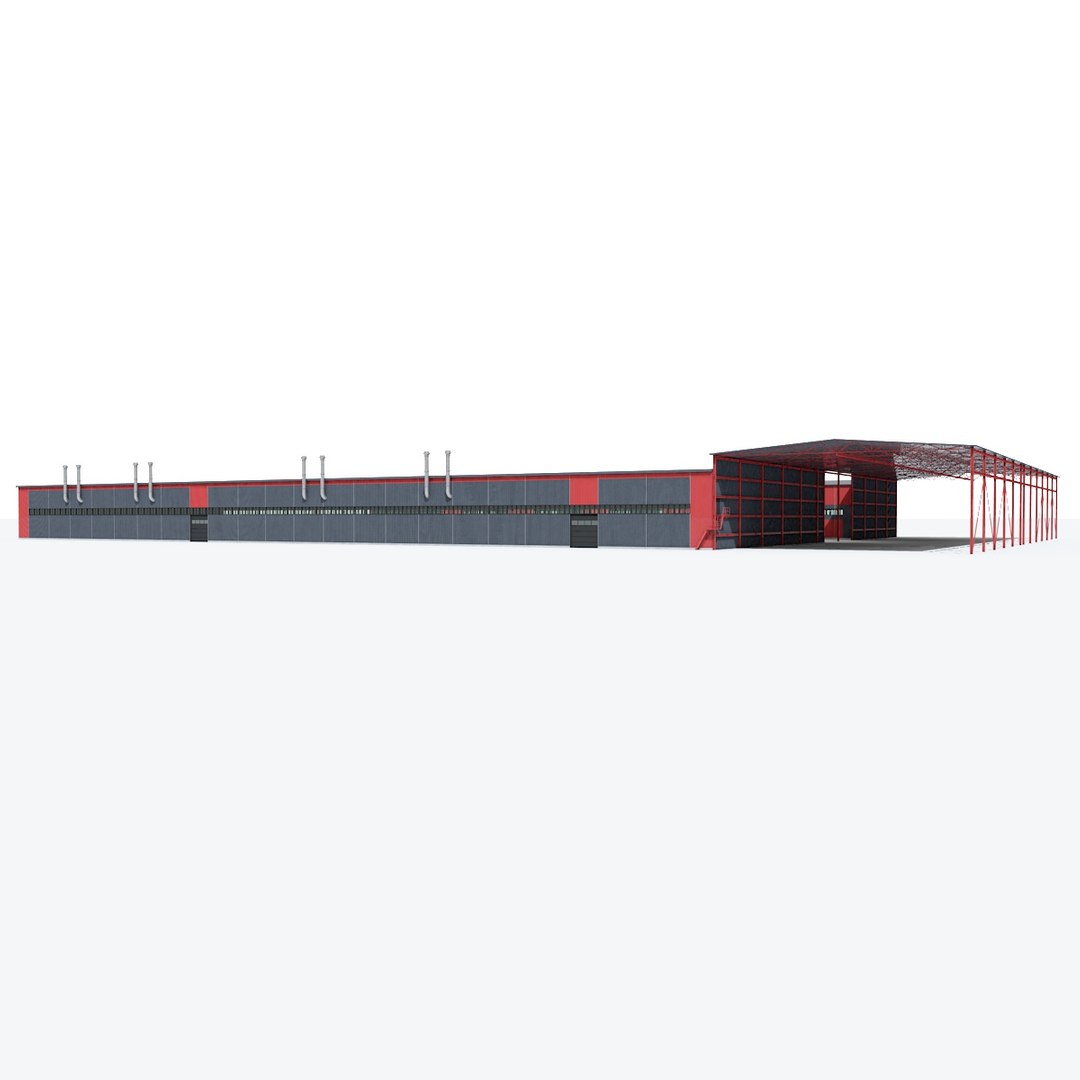 Recycling Waste Sorting Building 3D - TurboSquid 1291396
