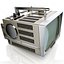 retro portable tv singer 3d model
