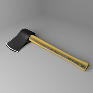3D garden tool - axe model