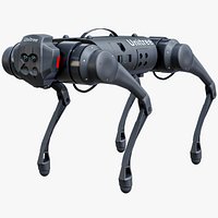 Unitree Go1 Robot Dog Black PBR