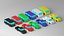 Cartoon Car Van Pick-up Truck