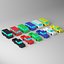 Cartoon Car Van Pick-up Truck