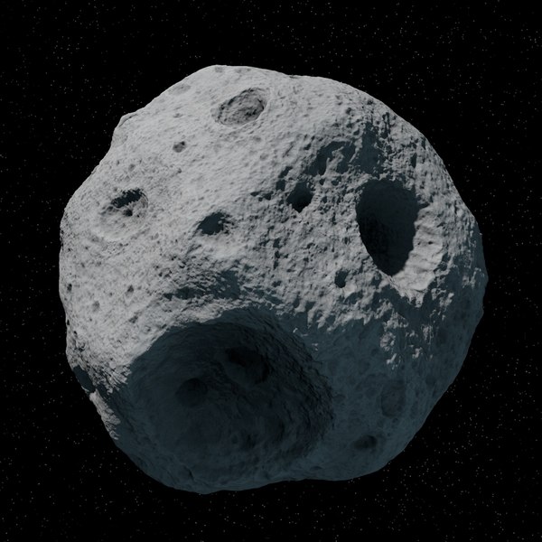 3d asteroid meteoroid rock