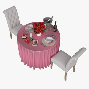 Romantic Dinner Table model