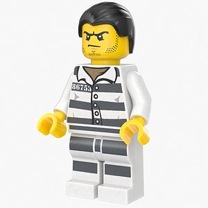 Lego Minifig Male Prisoner