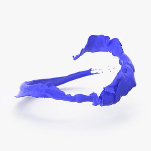 3d model isolated aerial splash 4