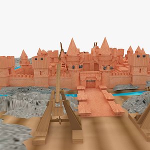 3D Medieval Period Invincible  Castle