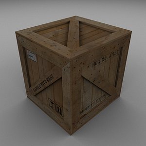 wood carton 3d max