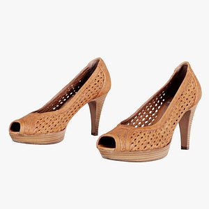 Brown Weave Pumps Remastered