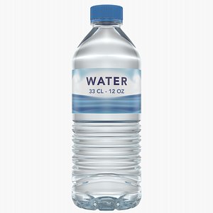 water bottle 33 cl 3D model