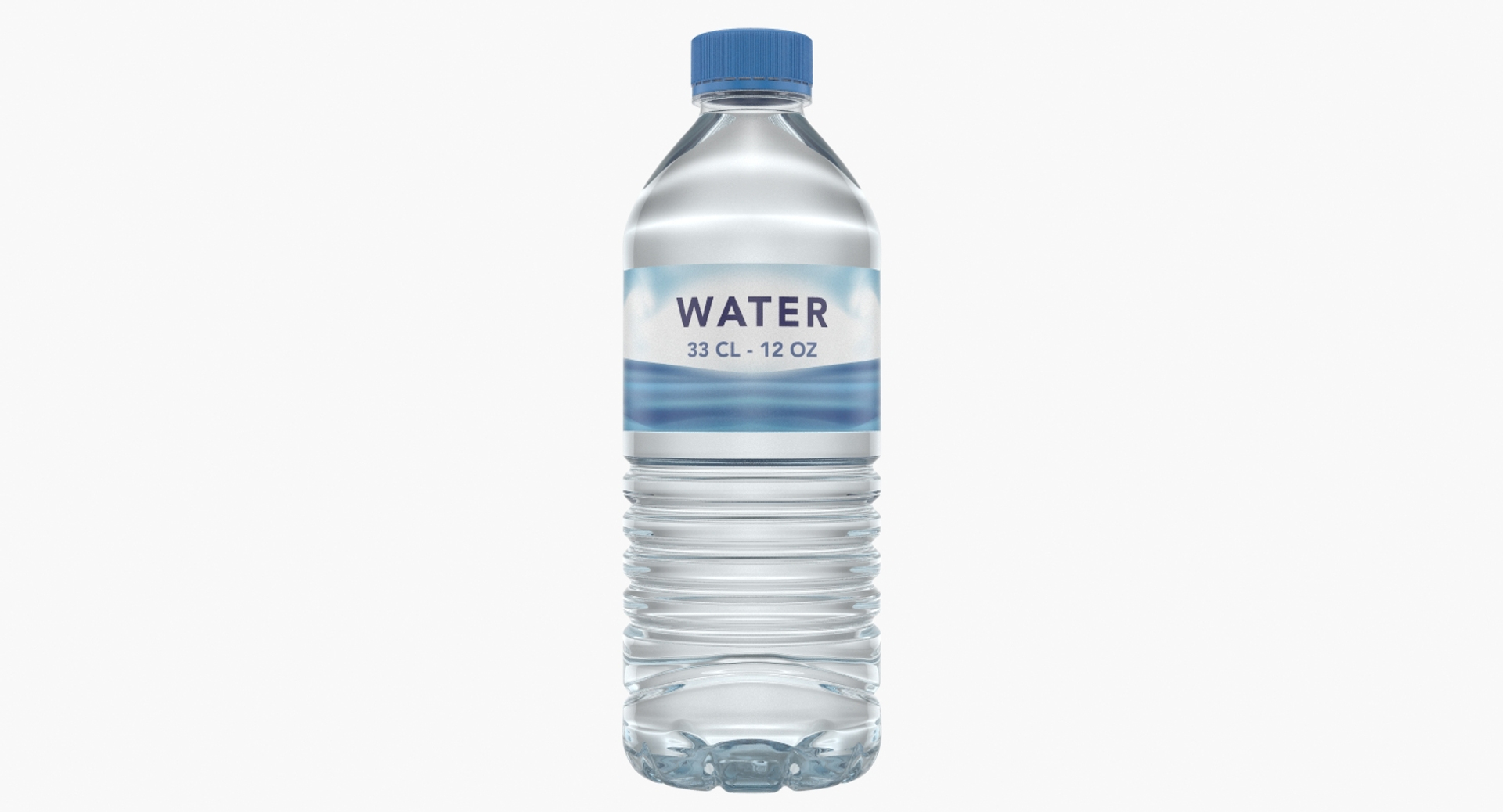 Water Bottle 33 Cl 3d Model - Turbosquid 1305881