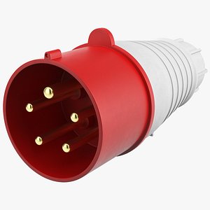 3D Three Phase Plug model