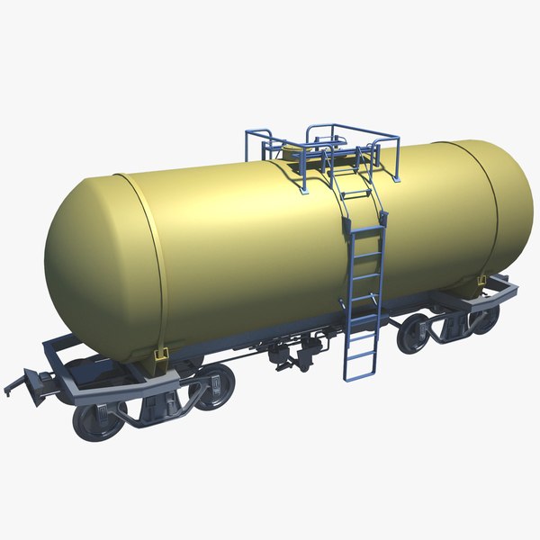 3D cistern Tank Car model