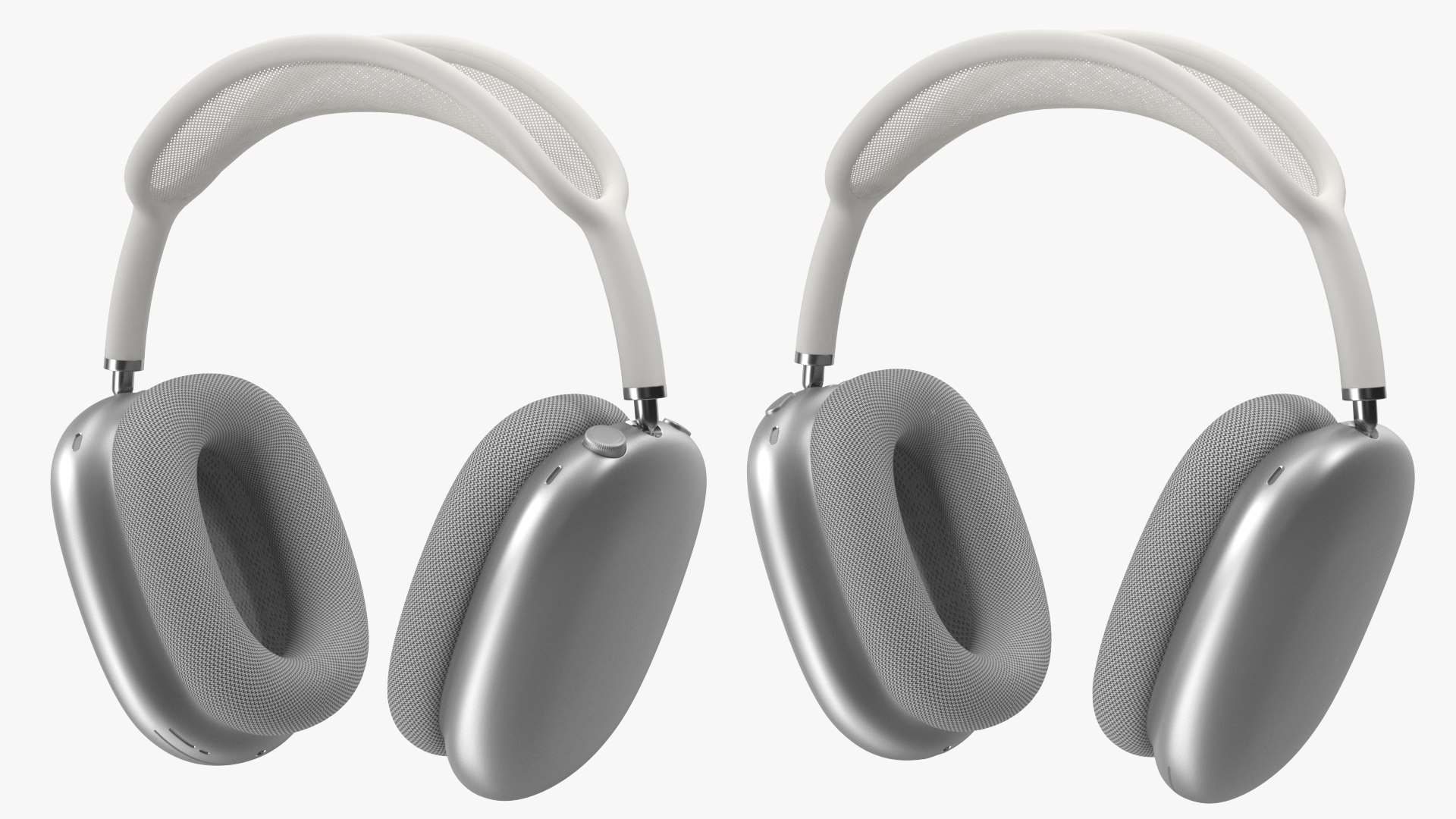 AirPods Max Headphones Silver 3D model preview