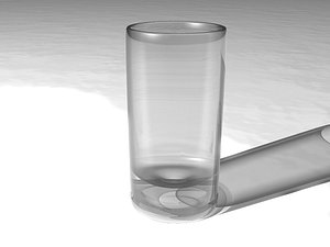 3d model wine shot glass