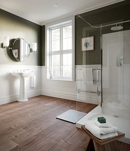 3D classic victorian bathroom -