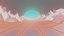 Retro Neon Synthwave Road Environment Animated