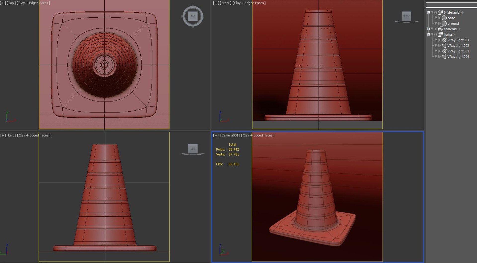 3ds Max Road Cone