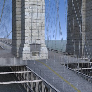 3ds max brooklyn bridge