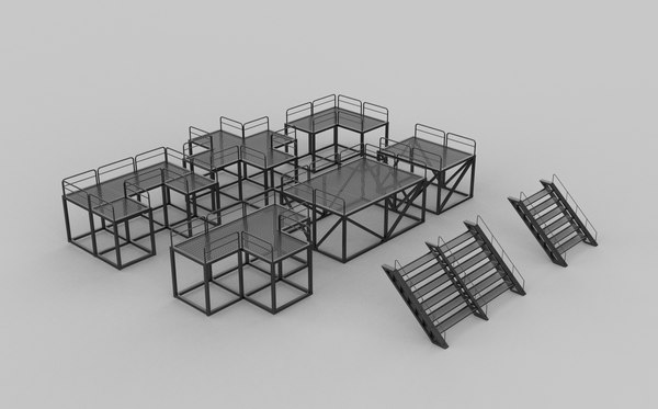 modelo 3d Modelo 3D de plataforma modular - TurboSquid 2340467