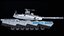 Carro armato da battaglia principale americano Abrams-X PBR mimetico grigio