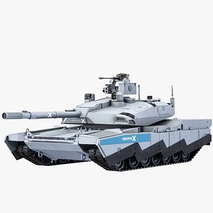 Abrams-X US Main Battle Tank Grey Camouflage PBR