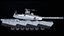 Carro armato da battaglia principale americano Abrams-X PBR mimetico grigio