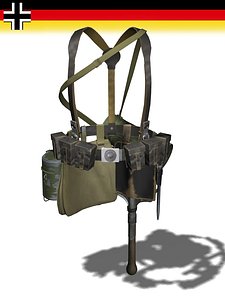 3d wwii german y-belt model