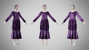 Dress 25 Velvet Twilight Bloom