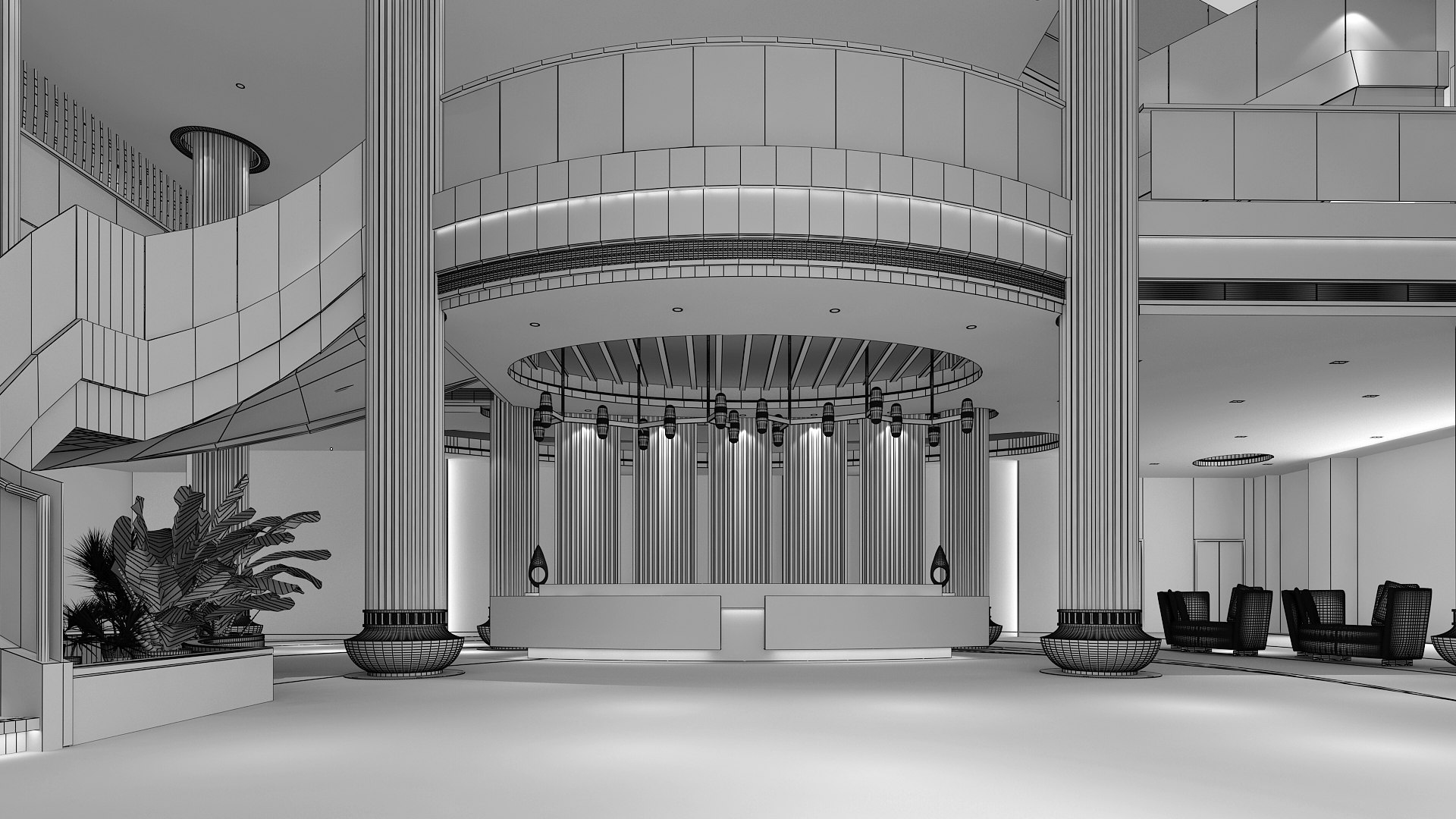 Modern Hall 11 Model - TurboSquid 1848028