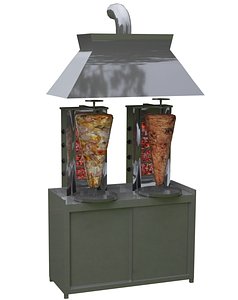 Modello 3D Macchina per doner kebab - TurboSquid 1345278